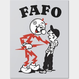 FAFO - retro vintage design Posters and Art